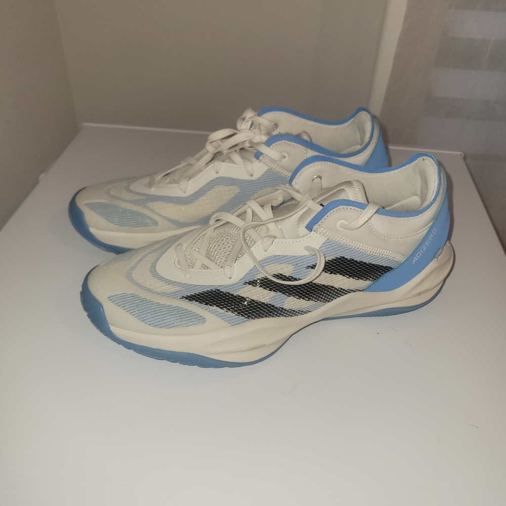 Adidas Adizero Select 2.0 White Cobalt Blue Basketball Shoes IE7869 Mens Sz 11.5